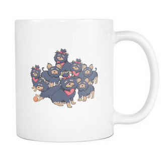 Pattern Yorkshire Terrier Dog Mugs & Coffee Cups - Yorkshire Terrier Coffee Mugs - TeeAmazing