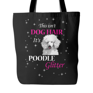 Poodle Glitter Dog Tote Bags - Poodle Bags - TeeAmazing