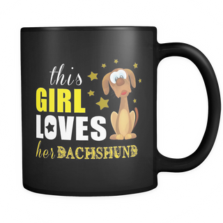 This Girl Love Her Dachshund Dog Mugs & Coffee Cups - Dachshund Coffee Mugs - TeeAmazing
