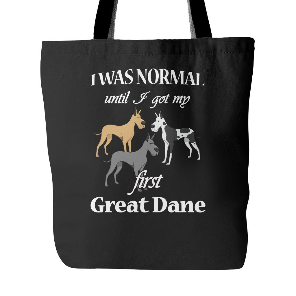 First Great Dane Dog Tote Bags - Great Dane Bags - TeeAmazing