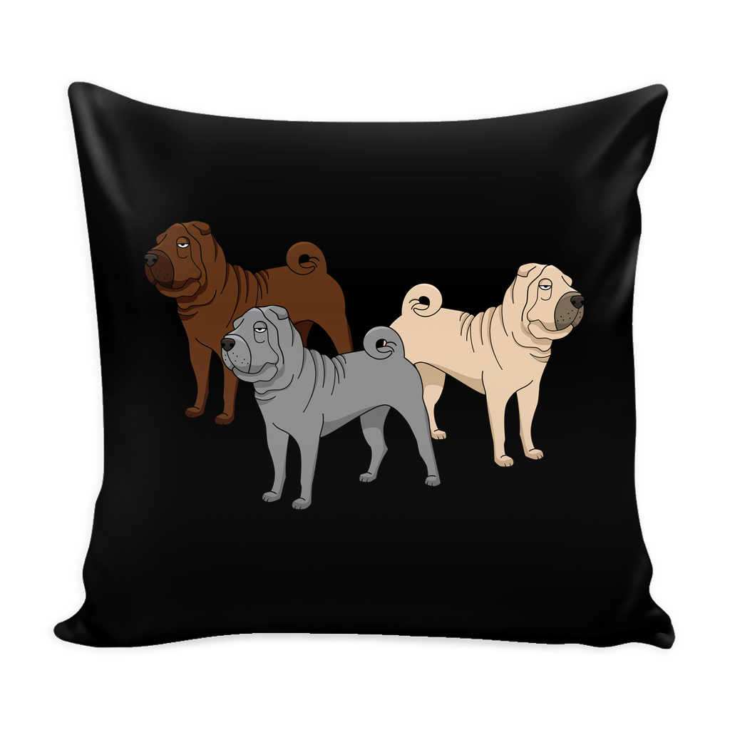 Shar Pei Dog Pillow Cover - Shar Pei Accessories - TeeAmazing