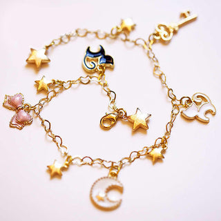 Sweet Cosplay Sailor Moon Tsukino Usagi luna cat Chain bracelet Hand catenary - TeeAmazing