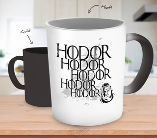 Hodor Color Changing Mugs & Coffee Cups - Game of Thrones Coffee Mugs - TeeAmazing
