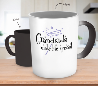Grandkids Make Life Special Color Changing Mug - Grandma Mug - TeeAmazing