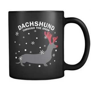 Dachshund The Snow Dog Mugs & Coffee Cups - Dachshund Coffee Mugs - TeeAmazing