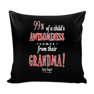 Grandma! Just Sayin' Pillow Cover - Grandma Accessories - TeeAmazing