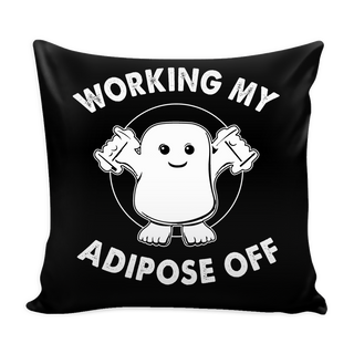 Working My Adipose Off Pillow Cover - Doctor Who Accessories - TeeAmazing