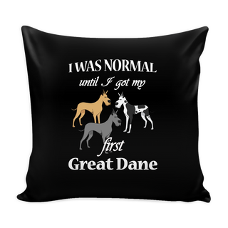 First Great Dane Dog Pillow Cover - Great Dane Accessories - TeeAmazing