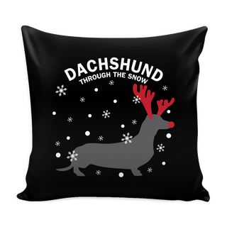 Dachshund The Snow Dog Pillow Cover - Dachshund Accessories - TeeAmazing