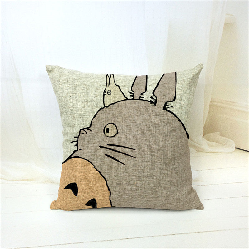 V.1 Totoro Pillow Cover Accessories - Totoro Gifts - TeeAmazing