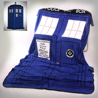 Tardis Coral Fleece Bedding Blanket Accessories - Doctor Who Gifts - TeeAmazing