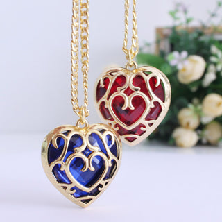The Legend of Zelda Heart Necklace and Key Ring Necklaces & Pendants - Zelda Necklaces - TeeAmazing