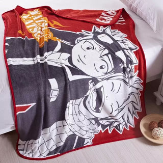 Fairy Tail Soft Coral Fleece Bedding Blanket Accessories - Fairy Tail Gifts - TeeAmazing