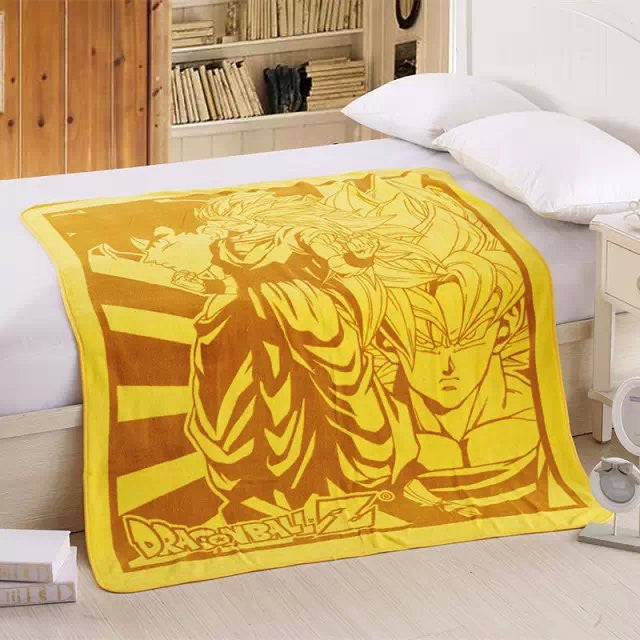 Goku Soft Coral Fleece Bedding Blanket Accessories - Dragon Ball Gifts - TeeAmazing