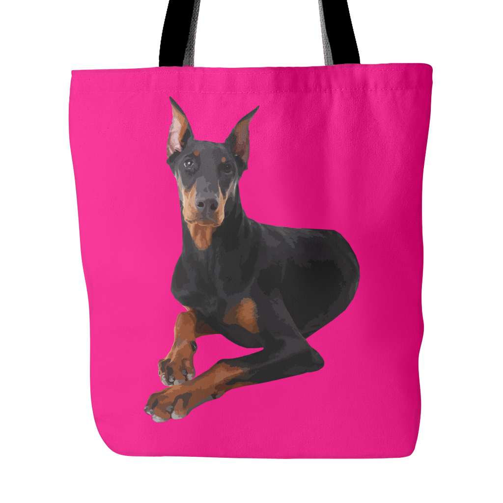 Doberman Pinscher Dog Tote Bags - Doberman Pinscher Bags - TeeAmazing