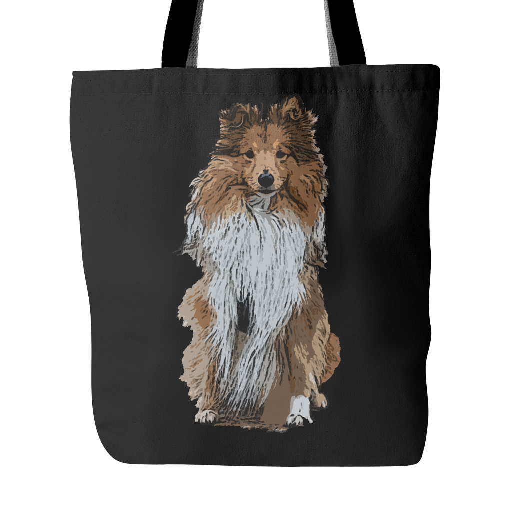 Shetland Sheepdog Dog Tote Bags - Shetland Sheepdog Bags - TeeAmazing
