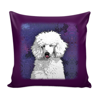 Painting Poodle Dog Pillow Cover - Poodle Accessories - TeeAmazing