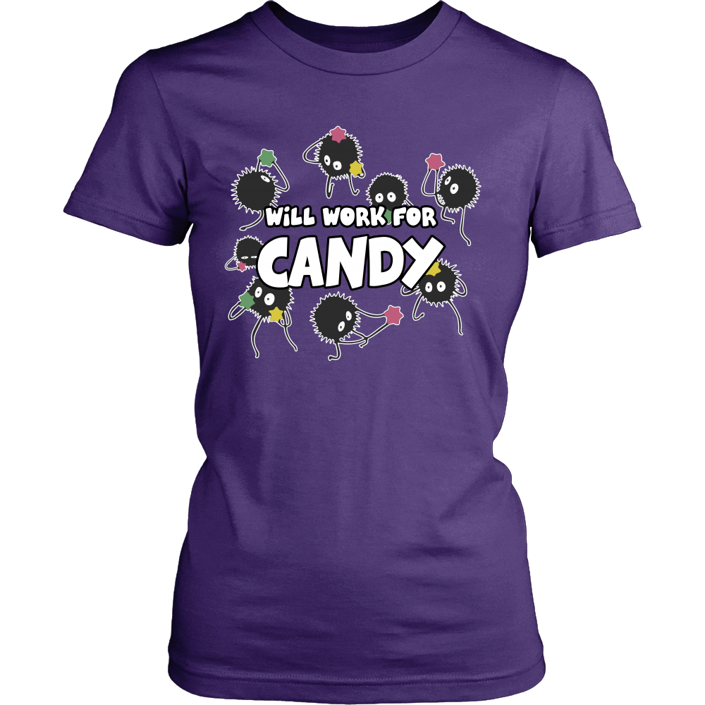 Will Work For Candy T Shirts, Tees & Hoodies - Totoro Shirts - TeeAmazing