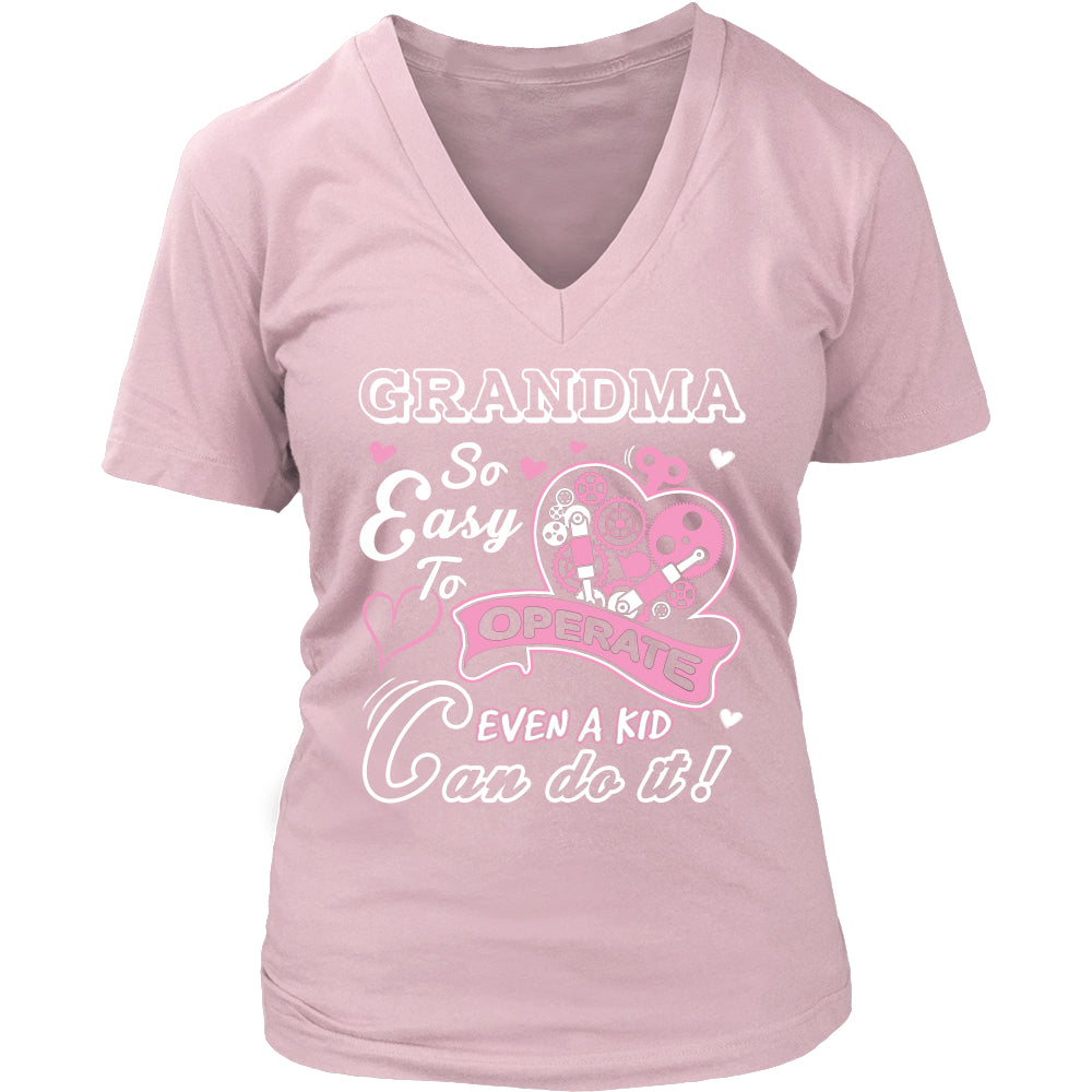 Grandma So Easy to Operate T-Shirt - Grandma Shirt - TeeAmazing