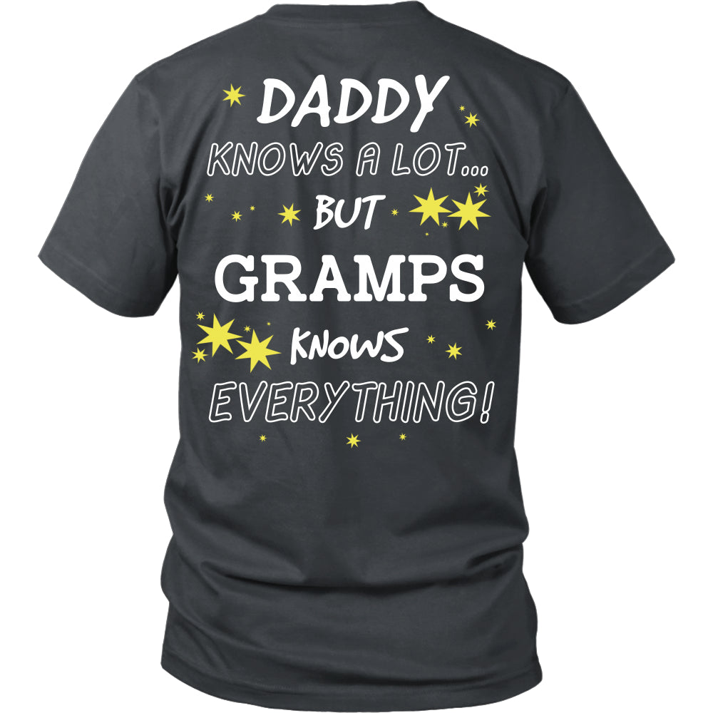 Gramps Knows Everything T-Shirt -  Gramps Shirt - TeeAmazing
