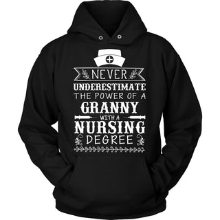 Never Underestimate Granny Nursing T-Shirt - Granny Shirt - TeeAmazing