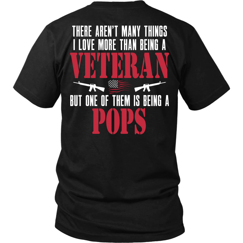I Love More Than Being a Veteran Pops T-Shirt - Pops Shirt - TeeAmazing