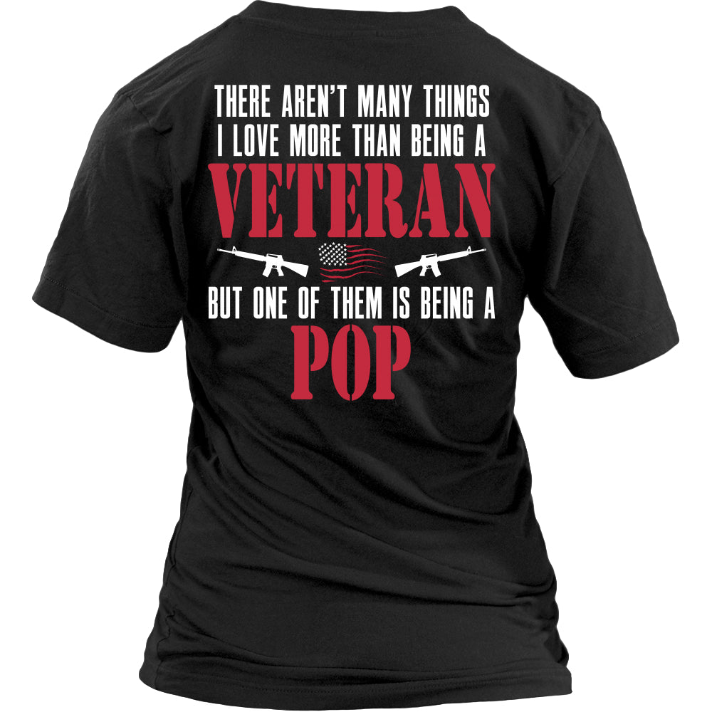 I Love More Than Being a Veteran Pop T-Shirt - Pop Shirt - TeeAmazing