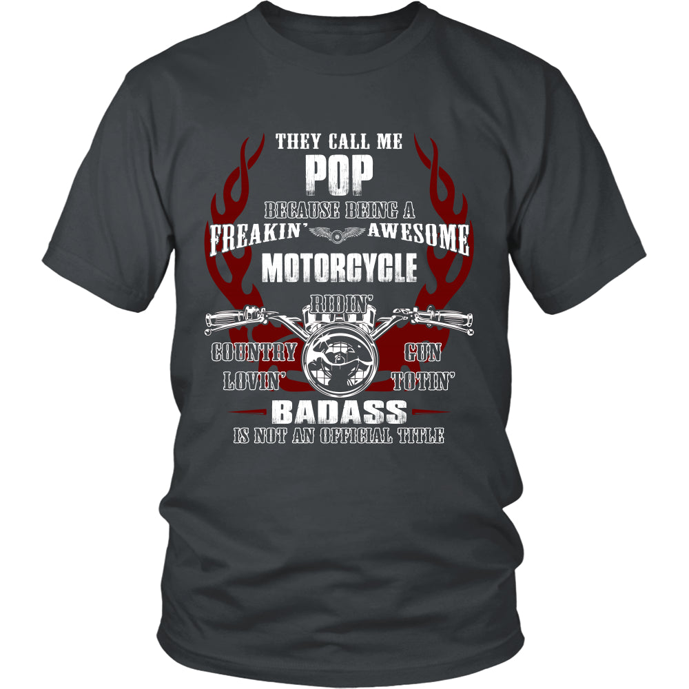 Badass Pop Motorcycle T-Shirt - Pop Motorcycle Shirt - TeeAmazing