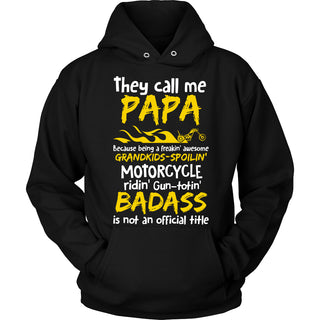 They Call Me Papa Motorcycle T-Shirt - Papa Motorcycle Shirt - TeeAmazing