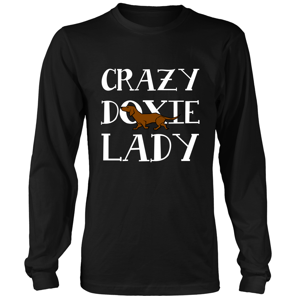 Crazy Doxie Lady Dog T Shirts, Tees & Hoodies - Dachshund Shirts - TeeAmazing