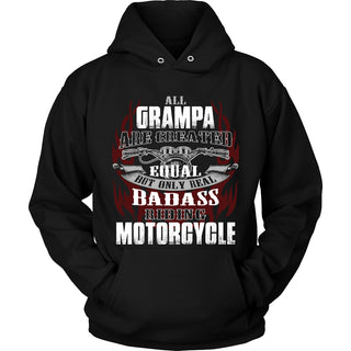 Created Equal Grampa Motorcycle T-Shirt - Grampa Motorcycle Shirt - TeeAmazing