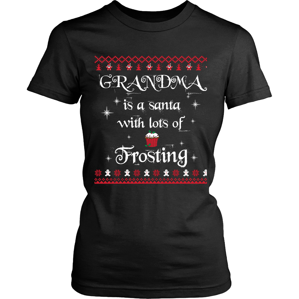 Grandma is a Santa... T-Shirt - Grandma Shirt - TeeAmazing