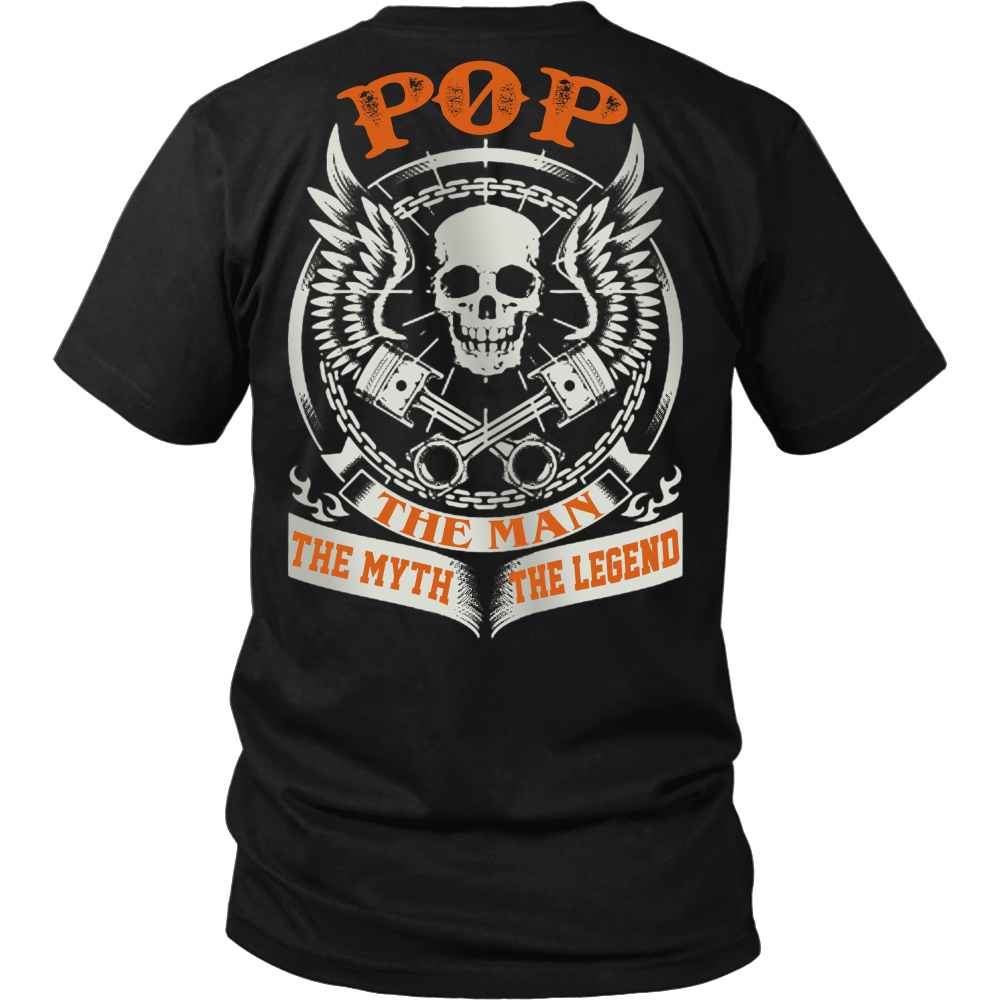 POP The Man The Myth The Legend T Shirts, Tees & Hoodies - Grandpa Shirts - TeeAmazing