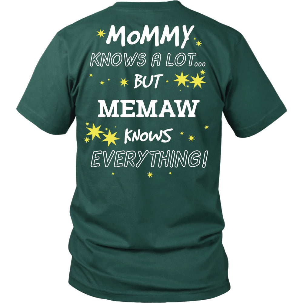 Memaw Knows Everything T-Shirt -  Memaw Shirt - TeeAmazing