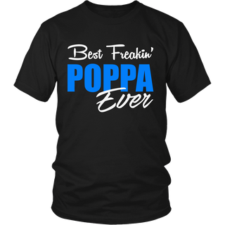 Best Freakin' Poppa Ever T Shirts, Tees & Hoodies - Grandpa Shirts - TeeAmazing