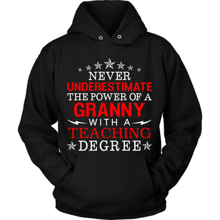Never Underestimate Granny Teaching T-Shirt - Granny Shirt - TeeAmazing
