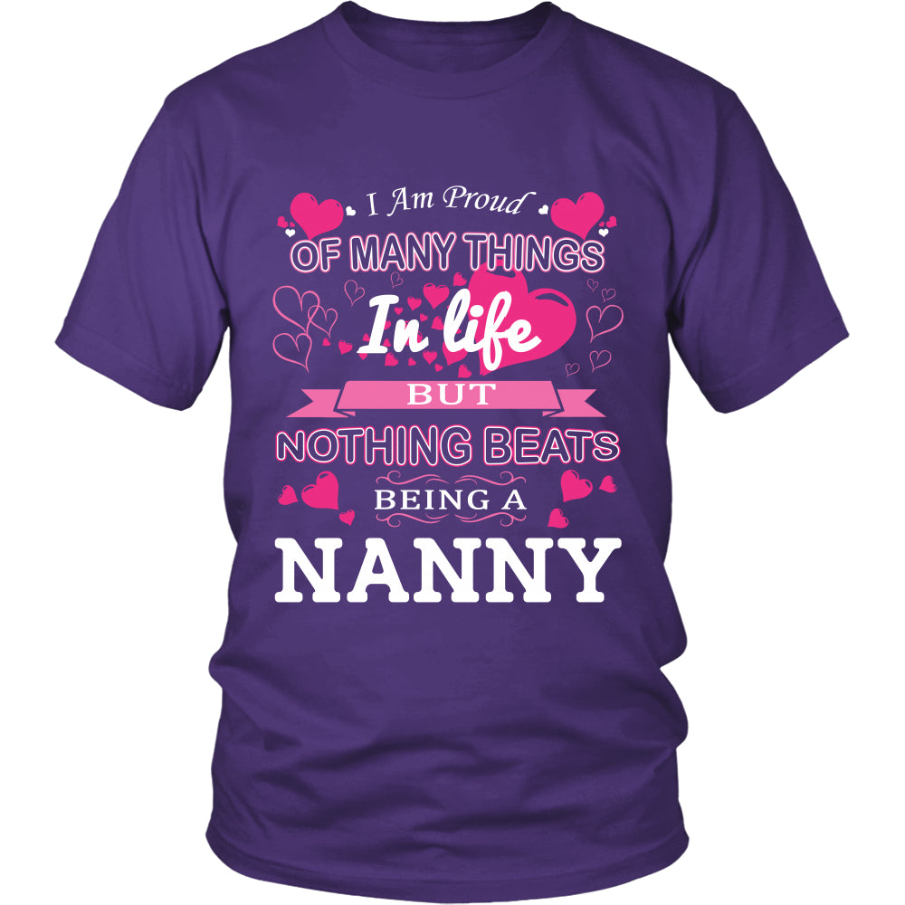 Nothing Beats Being a Nanny T-Shirt - Nanny Shirt - TeeAmazing