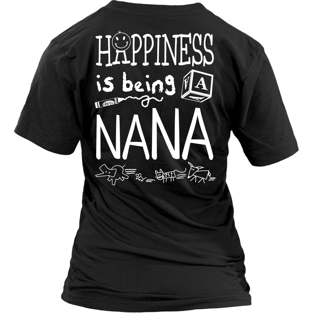 Happiness is Being Nana T-Shirt - Nana Shirt - TeeAmazing