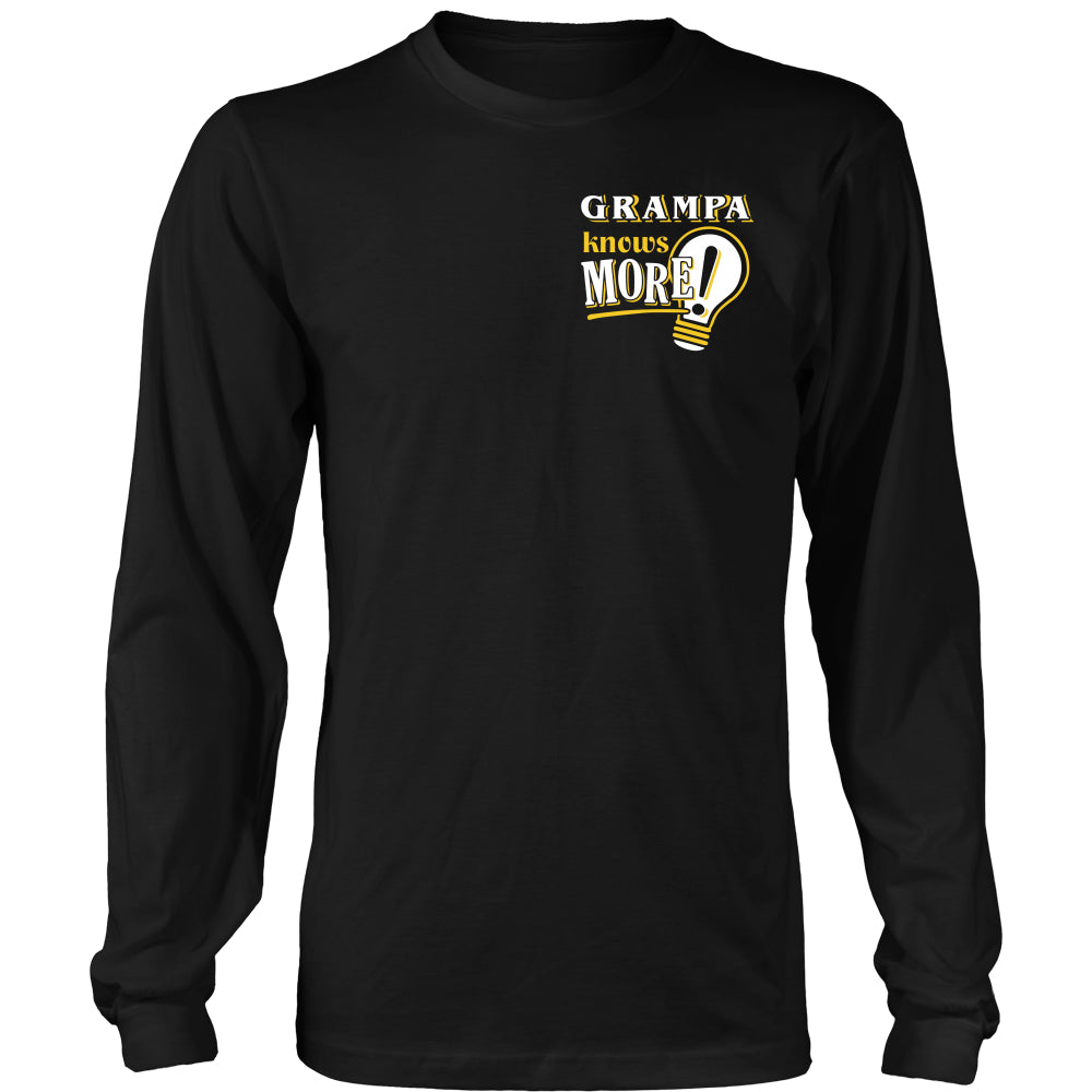 Grampa Knows More T-Shirt -  Grampa Shirt - TeeAmazing