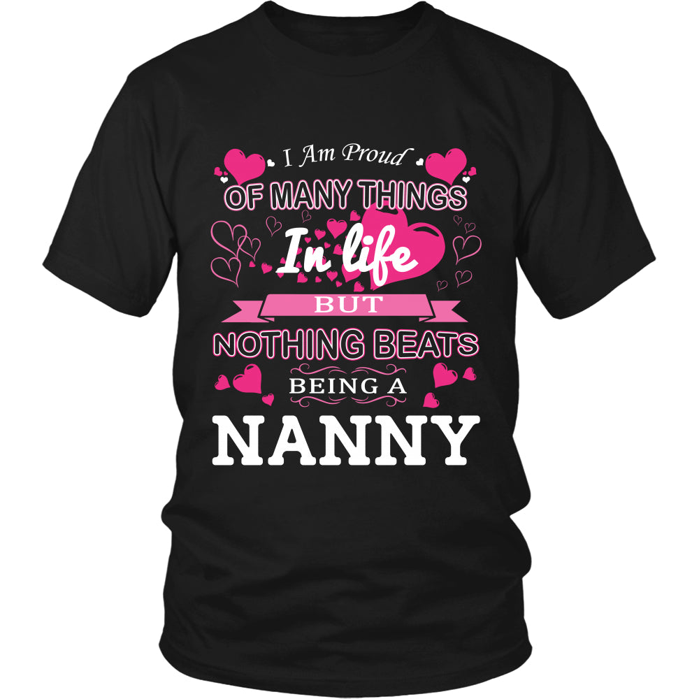 Nothing Beats Being a Nanny T-Shirt - Nanny Shirt - TeeAmazing