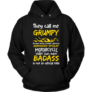 They Call Me Grumpy Motorcycle T-Shirt - Grumpy Motorcycle Shirt - TeeAmazing