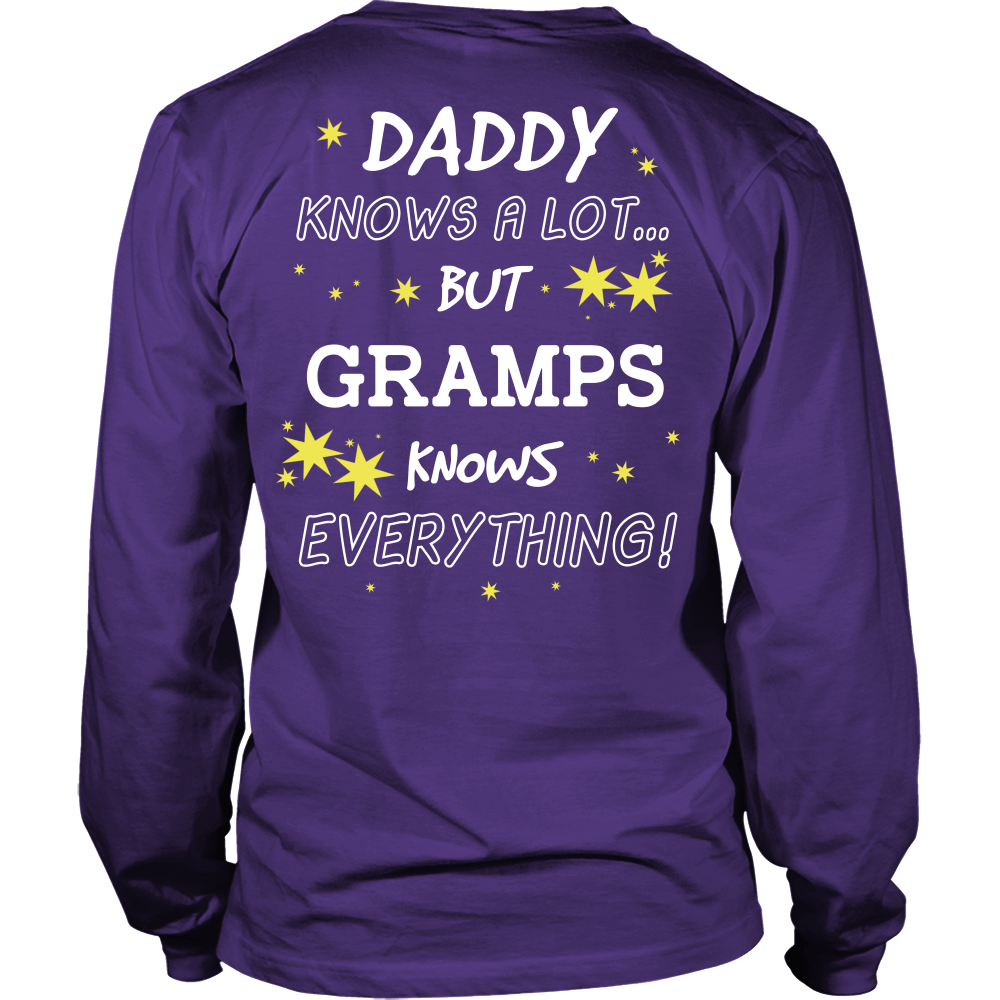 Gramps Knows Everything T-Shirt -  Gramps Shirt - TeeAmazing
