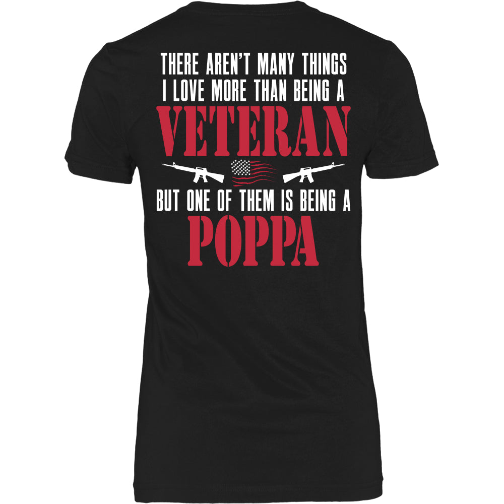 I Love More Than Being a Veteran Poppa T-Shirt - Poppa Shirt - TeeAmazing