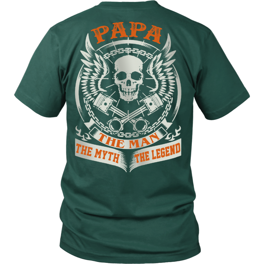 PAPA The Man The Myth The Legend T Shirts, Tees & Hoodies - Grandpa Shirts - TeeAmazing