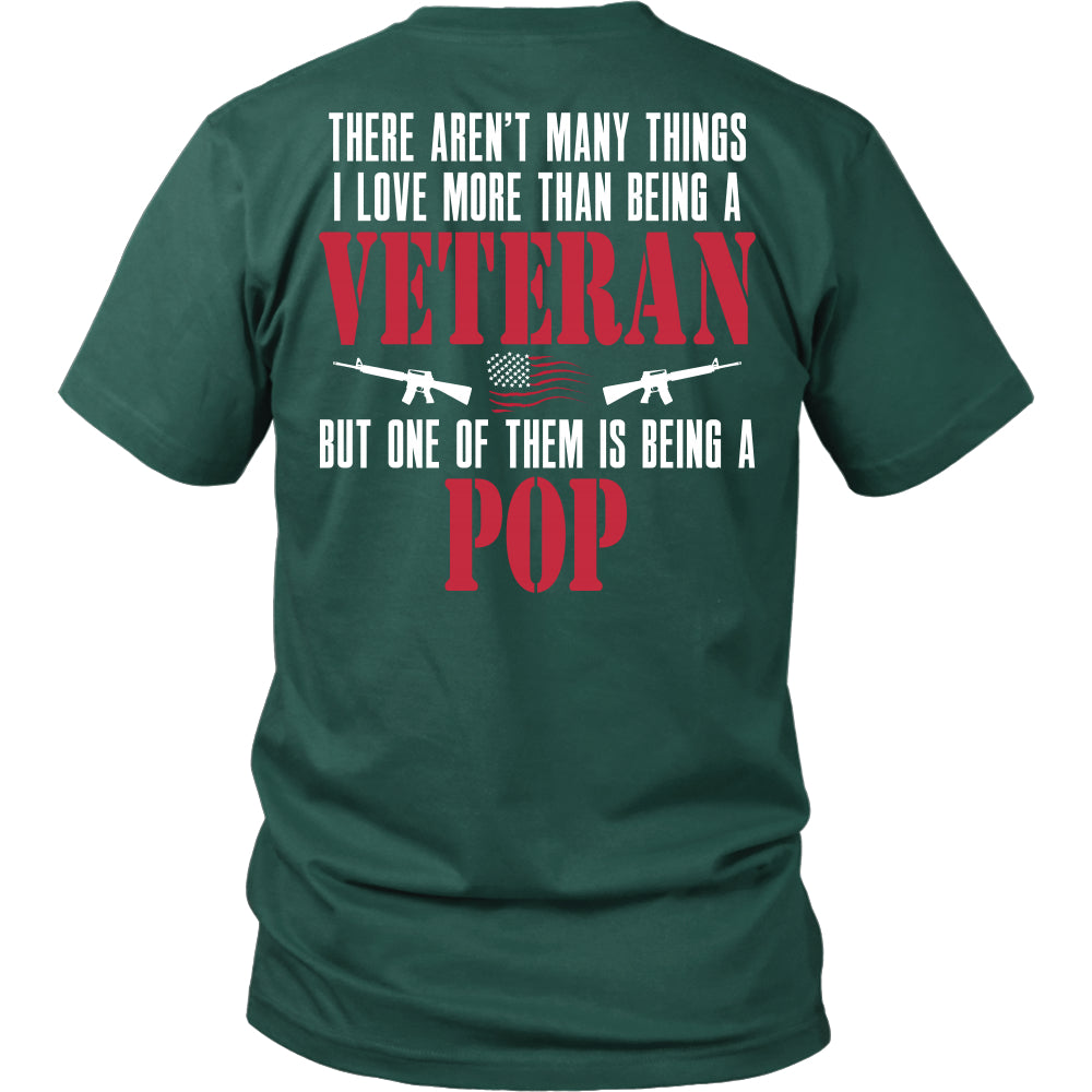 I Love More Than Being a Veteran Pop T-Shirt - Pop Shirt - TeeAmazing