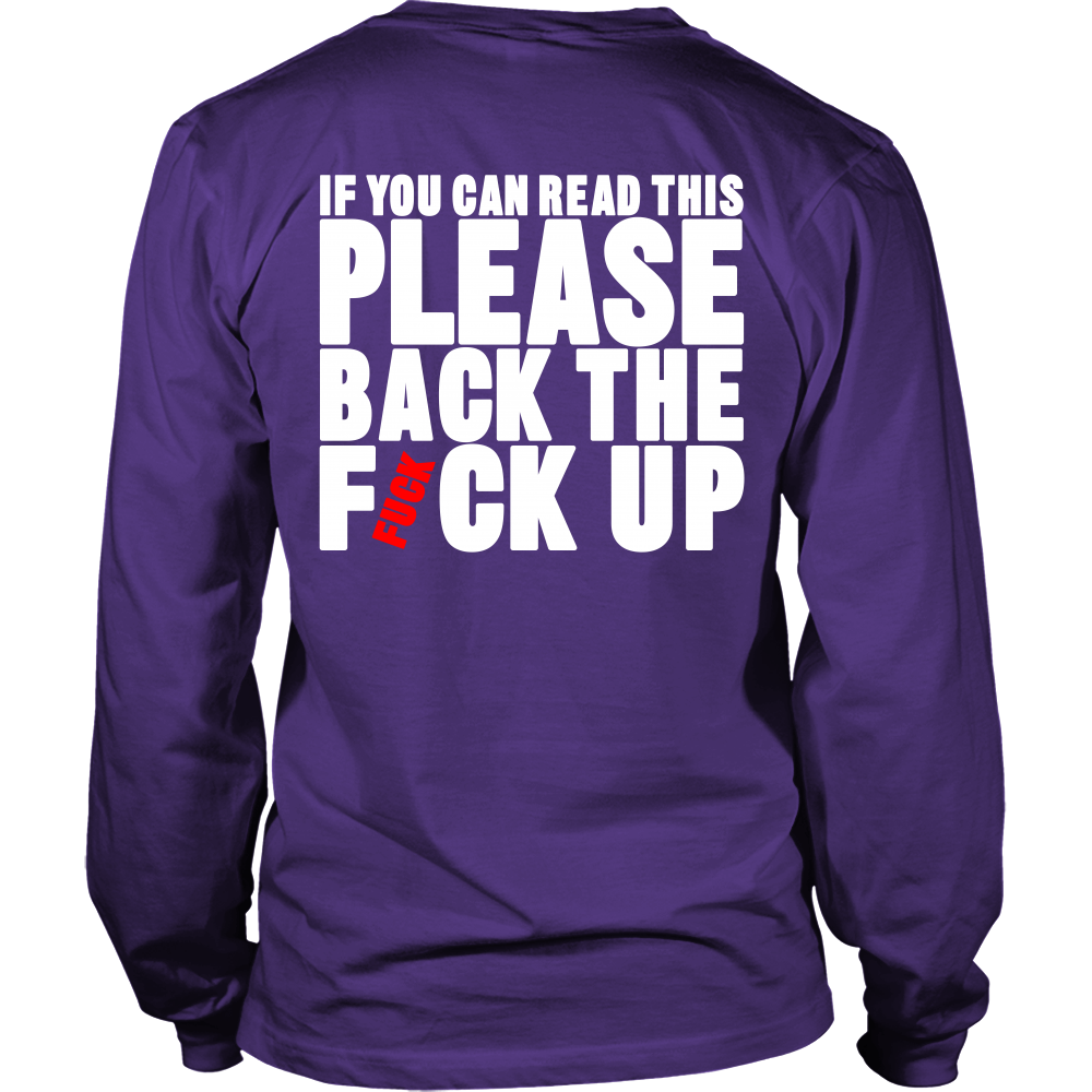Back The Fvck Up Motorcycle T-Shirt - Motorcycle Shirt - TeeAmazing