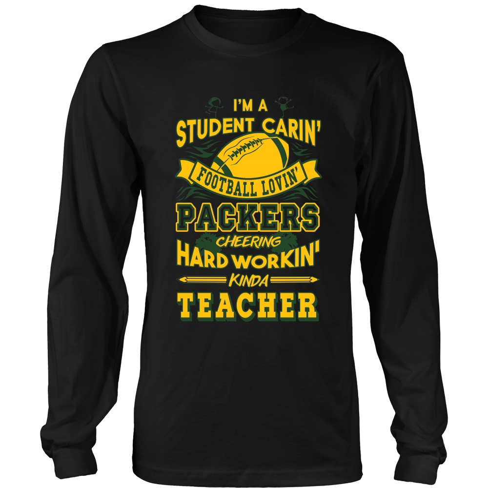 Student Caring Loving Packers Teacher T-Shirt - Packers Teachers Shirt - TeeAmazing