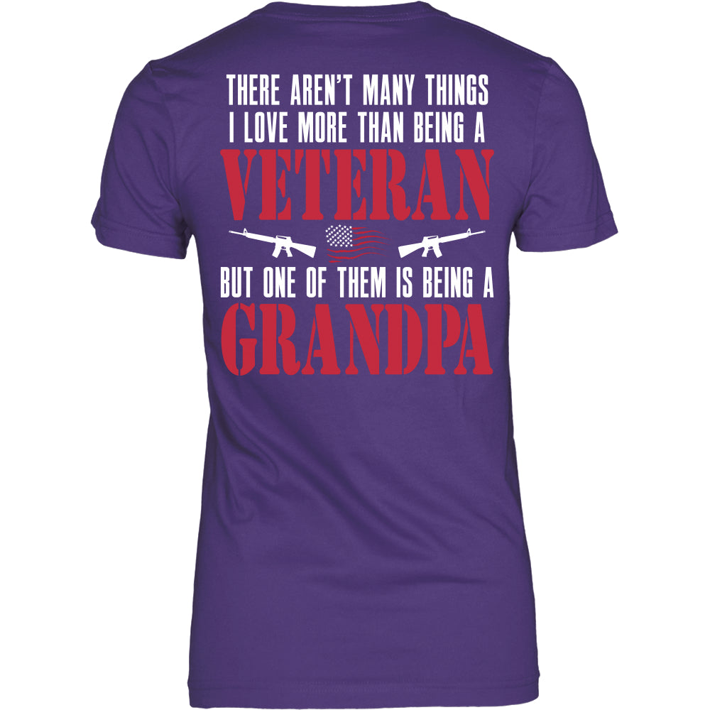I Love More Than Being a Veteran Grandpa T-Shirt - Grandpa Shirt - TeeAmazing