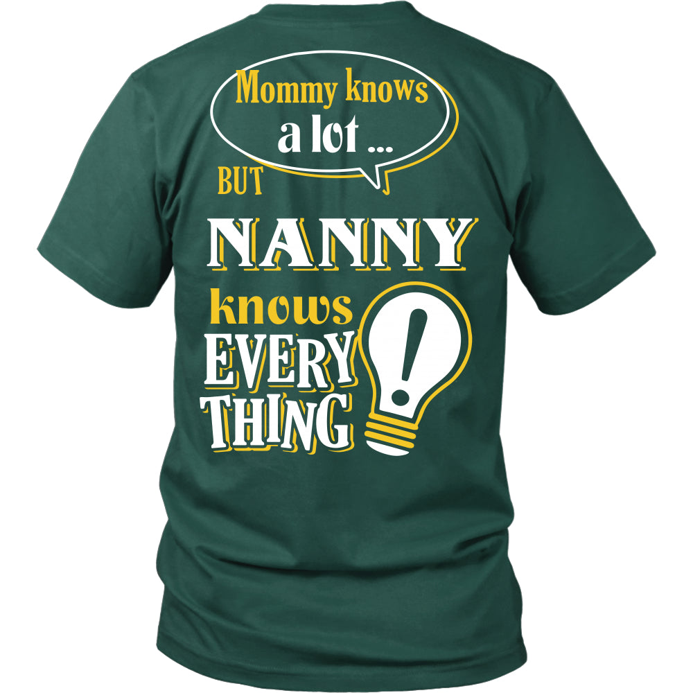 Nanny Knows More T-Shirt -  Nanny Shirt - TeeAmazing