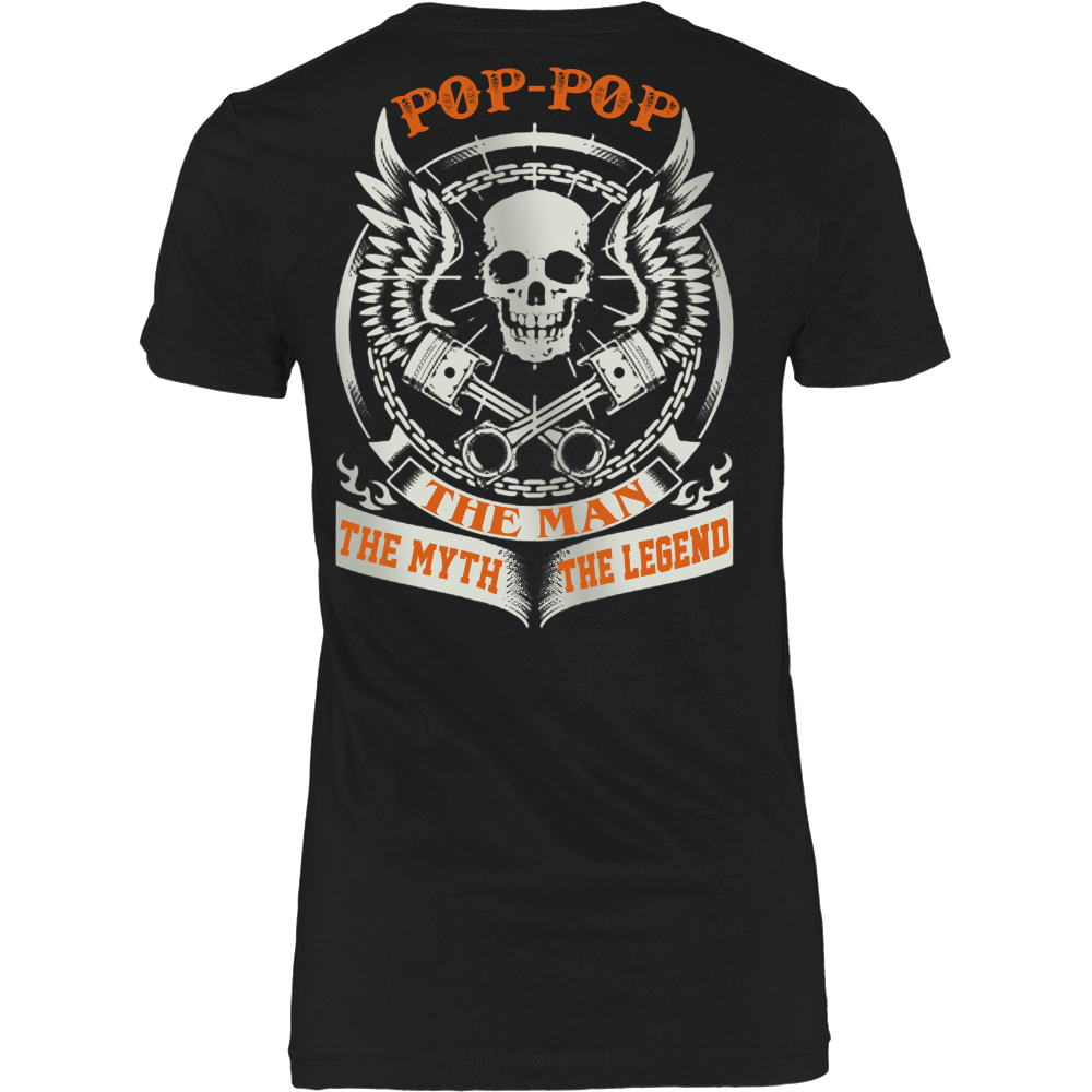Pop-pop The Man The Myth The Legend T Shirts, Tees & Hoodies - Grandpa Shirts - TeeAmazing